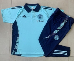 2024-2025 Manchester United Light Green Thailand Polo Uniform-815
