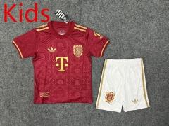 125th Anniversary Edition Bayern München Red Kids/Youth Soccer Uniform-5526