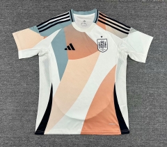 (S-4XL)2025-2026 Spain Away  White&Green Thailand Soccer Jersey AAA-7035