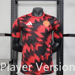 Player Version 2025-2026  Manchester United Black Thailand Training Jersey AAA-888
