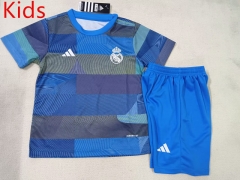 2025-2026 Real Madrid  Blue Kids/Youth Soccer Uniform-507