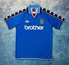 Retro Version 99-01  Manchester City Home Blue Thailand Soccer Jersey AAA-6590