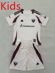 2025-2026 D.C. United Away Beige Kids/Youth Soccer Uniform-AY