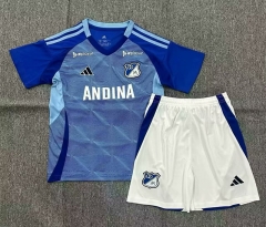 2025-2026 Millonarios Fútbol Club Home  Blue Soccer Uniform-2483