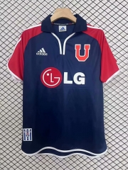 Retro Version 2001-2002 Universidad de Chile Home Royal Blue Thailand Soccer Jersey AAA-2044