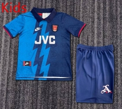 Retro Version 95-96 Arsenal Away Blue  Kids/Youth Soccer Uniform-6748