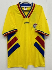 Retro Version 94 Roma Yellow Thailand Soccer Jersey AAA-0009