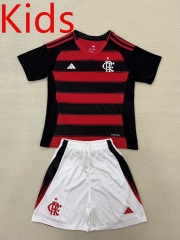 2025-2026 Flamengo Home Red&Black Kids/Youth Soccer Uniform-AY
