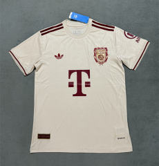(S-4XL) 2025-2026 125th Anniversary Bayern München Apricot Thailand Soccer Jersey AAA-4506