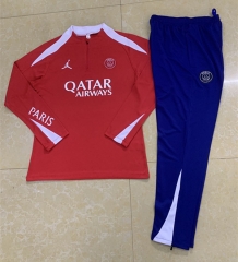 2025-2026 Paris SG  Red  Thailand Soccer Tracksuit -411