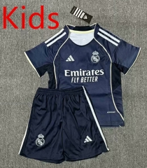 2025-2026 Real Madrid Away Royal Blue Kids/Youth Soccer Uniform-2483