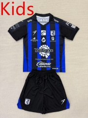 2024-2025 Querétaro FC Home Blue&Black Kids/Youth Soccer Uniform-AY