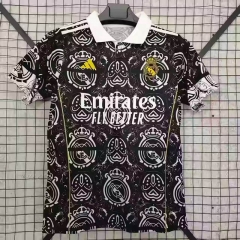 2025-2026  Real Madrid Black Thailand Polo Shirt-2044