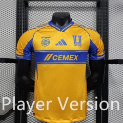 Player Version 2025-2026 Tigres UANL Home Yellow Thailand Soccer Jersey AAA-888