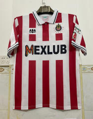 Retro Version 1994-95 Deportivo Guadalajara Home Red&White  Thailand Soccer Jersey AAA-6895