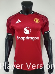 Player Version 2025-2026 Manchester United Home Red Thailand Jersey AAA-1959