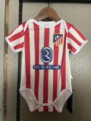 2025-2026 Atletico Madrid Home Red&White Baby Soccer Uniform-CS
