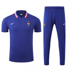 2025-2026 France Color Blue Thailand Polo Uniform-4627
