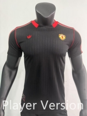 Player Version 2025-2026 Adidas Manchester United Black  Thailand Jersey AAA-0871