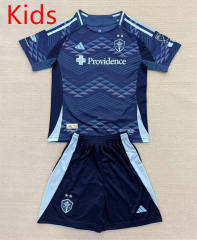 2025-2026 Seattle Sounders Away Blue  Kids/Youth Soccer Uniform-AY