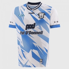 （S-3XL）2025GAA Clare Goalkeeper White&Blue Thailand Rugby Shirt