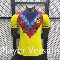 Player Version 2025-2026 Special Version Club America Yellow Thailand Soccer Jersey AAA-4285