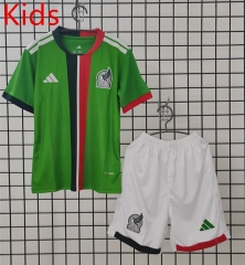 2025-2026 Mexico Home Green Kids/Youth Soccer Uniform-6850