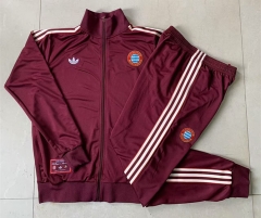 2025-2026 Retro Version Bayern München Red Thailand Soccer Jacket Uniform-815