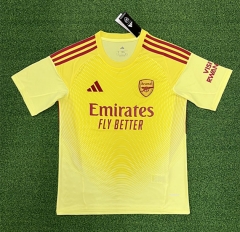 (S-4XL) 2025-2026 Arsenal Goalkeeper Yellow Thailand Soccer Jersey AAA-403