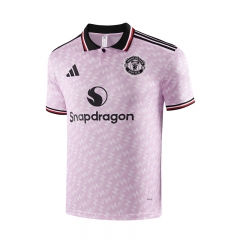 2025-2026 Manchester United Pink Thailand Polo Shirt-418
