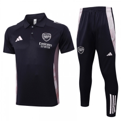 2024-2025 Arsenal Dark Grey Thailand Polo Uniform-815