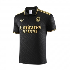 2025-2026  Real Madrid Black Thailand Polo Shirt-418