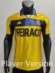 Player Retro Version 99-00 Deportivo La Coruña 2nd Away Yellow  Thailand Soccer Jersey AAA-0871