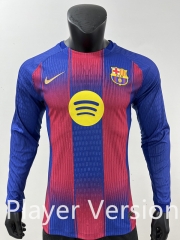 Player Version 2025-2026 Barcelona Home Red&Blue LS Thailand Soccer Jersey AAA-6253