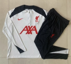 2024-2025 Liverpool Light Grey Thailand Soccer Tracksuit-815