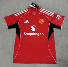 2025-2026  Manchester United Home Red Thailand Soccer Jersey AAA-4506