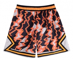 (XS-4XL) AJ Tie-dye Orange NBA Shorts -4370