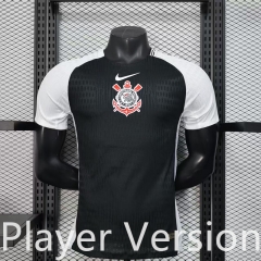 Player Version  25-26  Corinthians Home Black  Thailand Soccer Jersey AAA-888