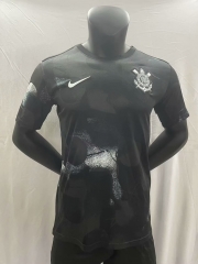 (S-4XL) 2025-2026 Corinthians Black Thailand Soccer Training Jersey-0009