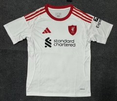 Correct Version  (S-4XL)2025-2026  Liverpool Away White  Thailand Soccer Jersey AAA-7209