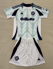 2025-2026 New England Revolution Away White&Green  Soccer Unifrom-AY