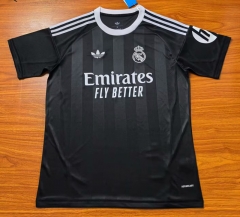 (S-4XL) 2025-2026 Real Madrid Black Training Soccer Jersey AAA-3079