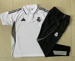 2025-2026 Real Madrid White Thailand Polo Uniform-815