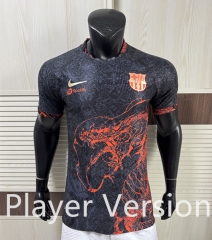 Player Version 2025-2026 Snake Year Special Edition Barcelona Black Thailand Soccer Jersey AAA-9812