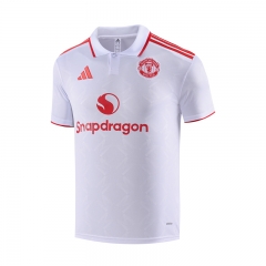 2025-2026 Manchester United White Thailand Polo Shirt-418