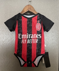 2025-2026 AC Milan Home Red&Black Baby Soccer Uniform-CS