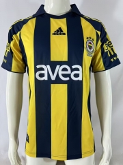 Retro Version 08-09 Fenerbahçe Home Yellow&Blue Thailand Soccer Jersey AAA-503