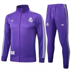 Retro Version 2025-2026 Real Madrid Purple Thailand Soccer Jacket Uniform-815
