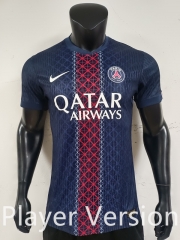 Player Version 2025-2026 Paris Home Royal Blue Thailand Soccer Jersey AAA-1959