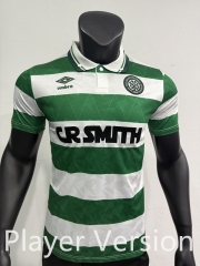 Player Retro  Version 89-91 Celtic Home White&Green Thailand Soccer Jersey AAA-1959
